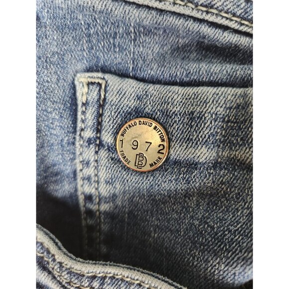 Buffalo David Bitton Jeans Mens 35"x27" Evan-X Straight Stretch Distressed - Picture 4 of 14